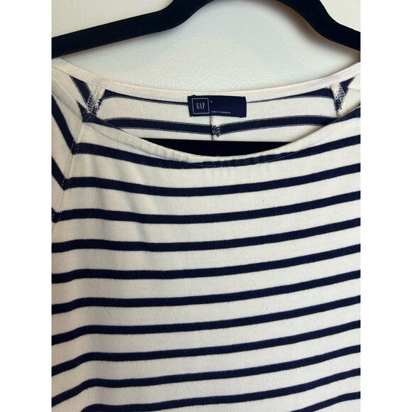 GAP Black and White Striped Midi Dress - Picture 2 of 7